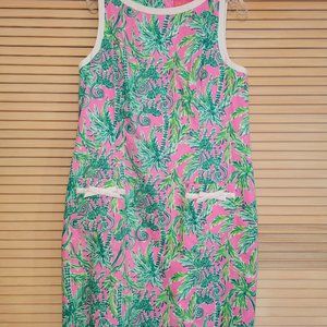 Lilly Pulitzer Palm Tree with Monkey Shift Dress Size16